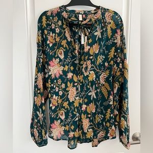 Anthropologie Pilcro Floral Top NWT